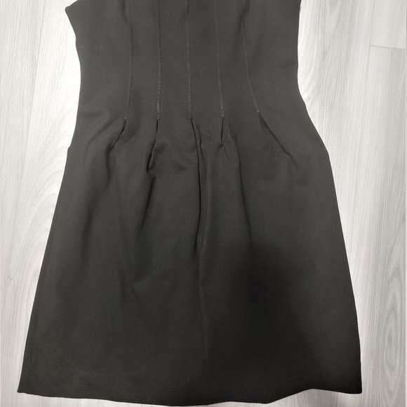 J. Crew Ruched Dress Black - Picture 6 of 6
